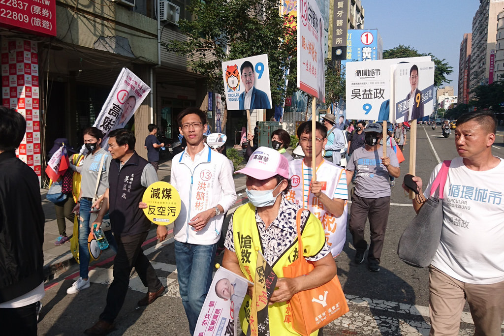吳益政提出循環城市政見主軸,希望讓更多小黨在議會發聲。攝影:李育琴