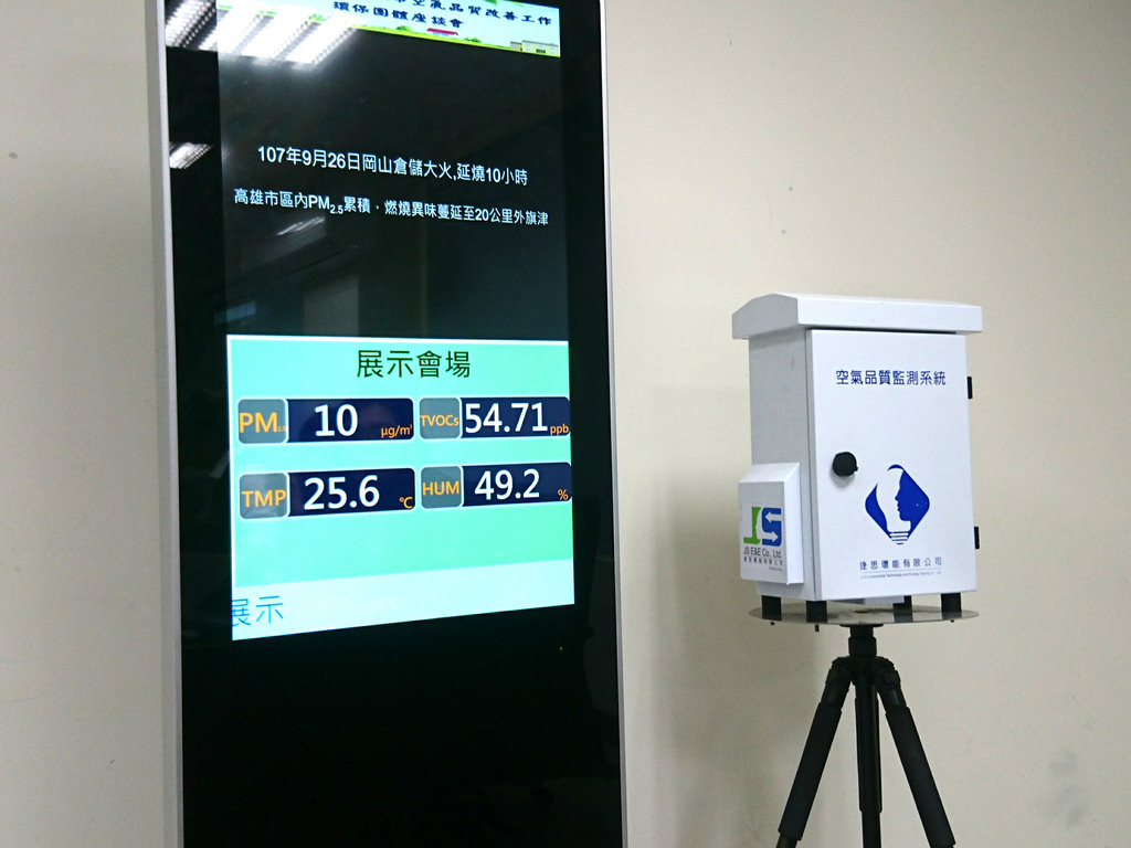 高雄環保局將新設500座微型空品監測器。攝影:李育琴
