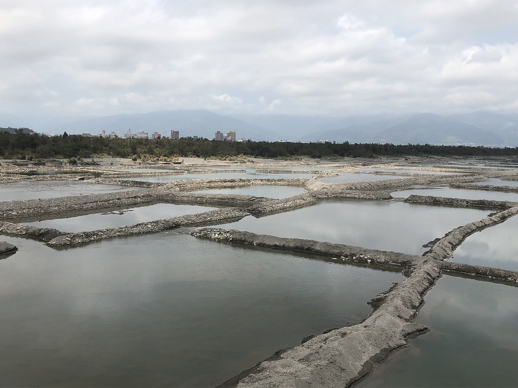 水利署與台東縣政府合作魚塭式水覆蓋。攝影:廖靜蕙